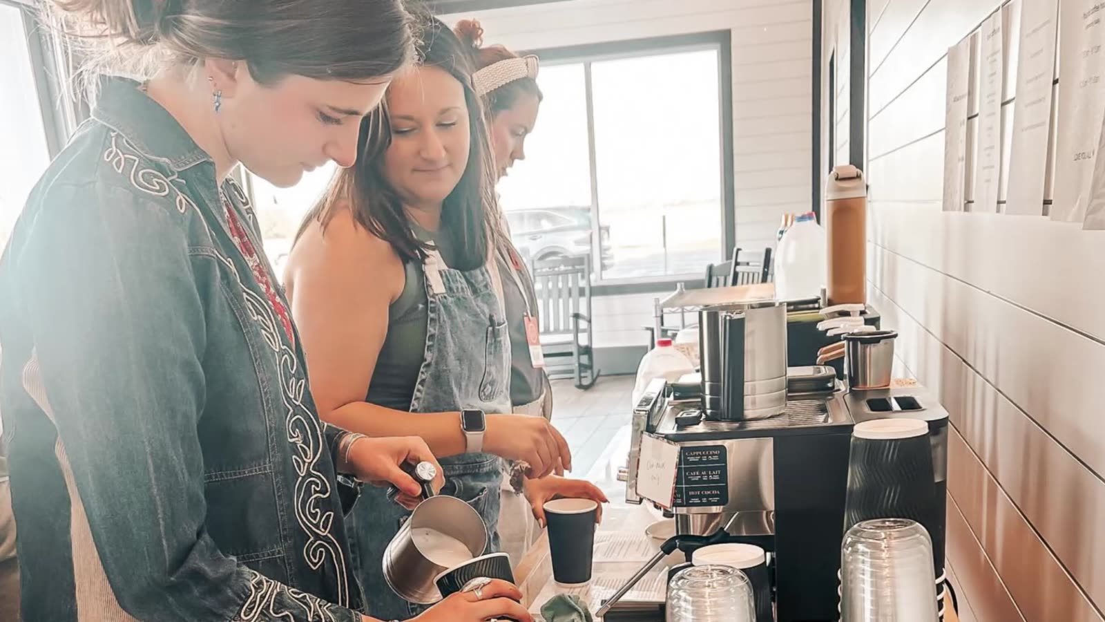 Friends at the coffee bar