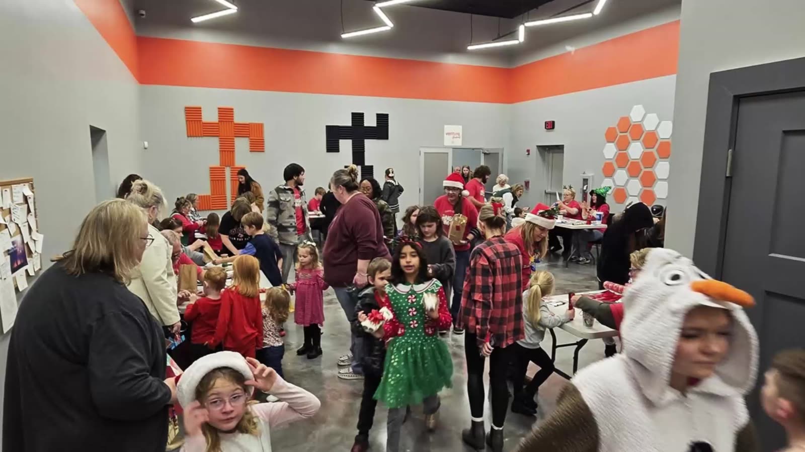 Kids celebrating at a Venture Kids party